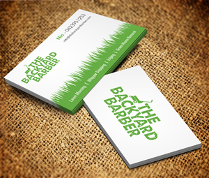 Business Card Design by Owaisias for the backyard barber | Design: #3916594