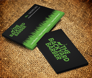 Business Card Design by Owaisias for the backyard barber | Design: #3916766