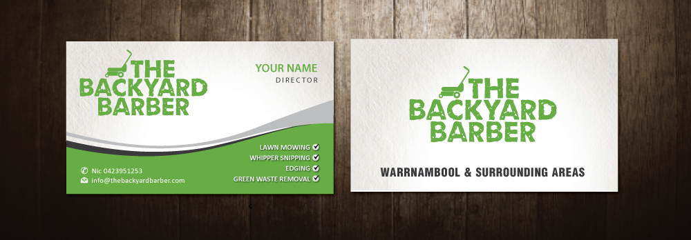 Visitenkarten-Design von meet007 für the backyard barber | Design #3919314