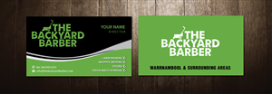 Business Card Design by meet007 for the backyard barber | Design: #3928965