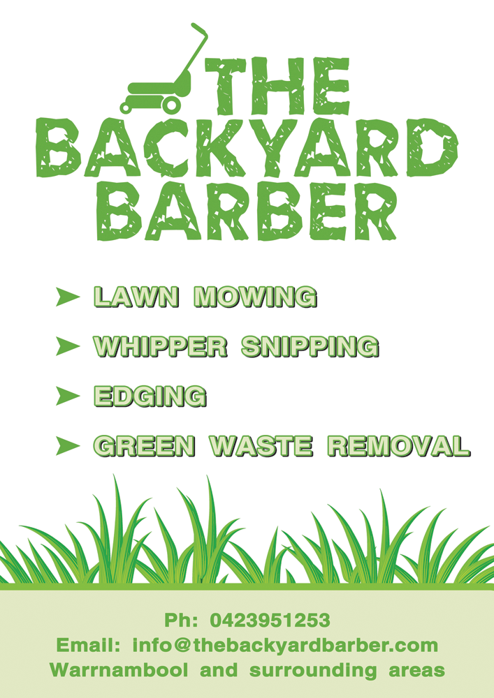 Design de Flyer par Rozita pour the backyard barber | Design #3924013