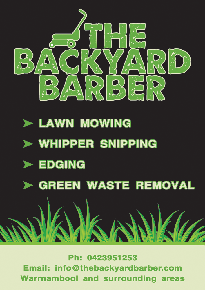 Flyer Design by Rozita for the backyard barber | Design #3924020