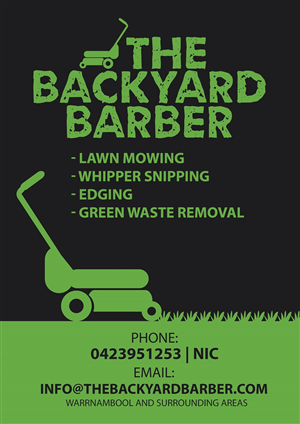Flyer Design by Apridio for the backyard barber | Design #3930543
