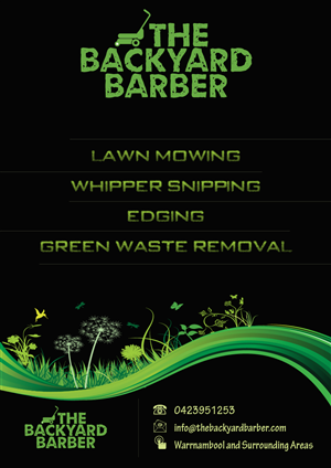 Flyer Design by mukherjee.m for the backyard barber | Design #3936471