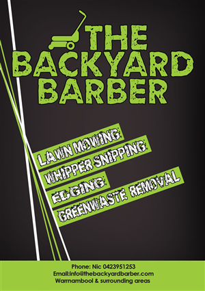 Design de Flyer par alessandroevge pour the backyard barber | Design : #3935398