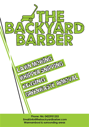 Design de Flyer par alessandroevge pour the backyard barber | Design : #3935400