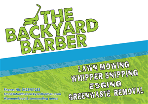 Design de Flyer par alessandroevge pour the backyard barber | Design : #3935407