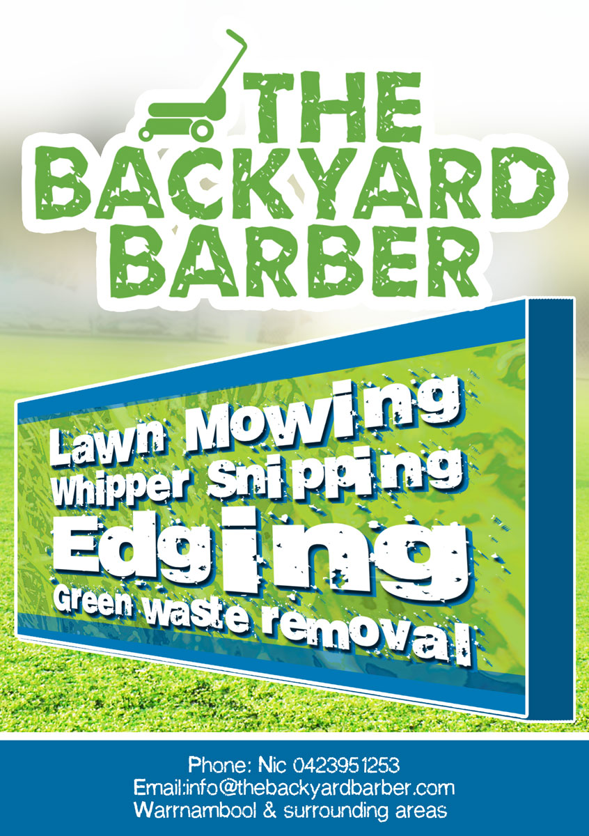 Flyer Design by alessandroevge for the backyard barber | Design #3935410