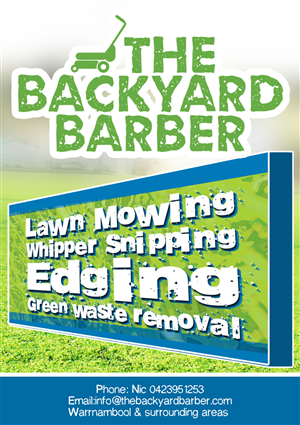Design de Flyer par alessandroevge pour the backyard barber | Design : #3935410