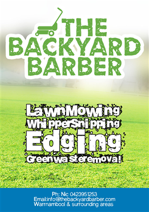 Design de Flyer par alessandroevge pour the backyard barber | Design : #3935412