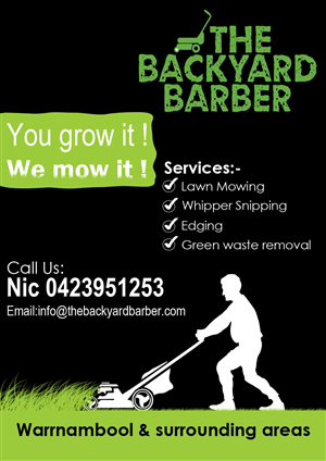 Design de Flyer par Parul pour the backyard barber | Design : #3938121