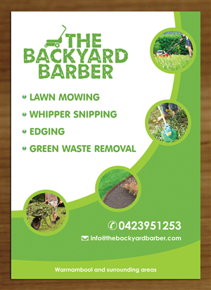 the backyard barber flyer | Flyer Design by Sbss