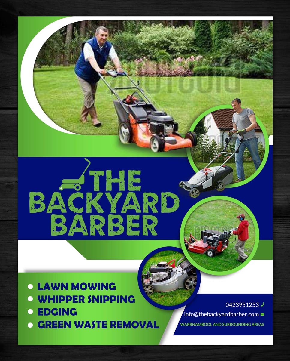 Design de Flyer par ESolz Technologies pour the backyard barber | Design #3923046