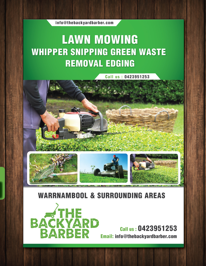 Design de Flyer par meet007 pour the backyard barber | Design #3928420