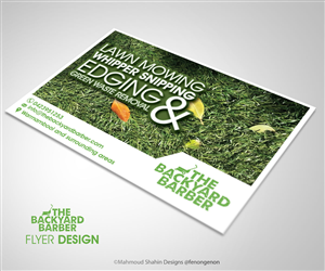 Design de Flyer par Mahmoud Shahin pour the backyard barber | Design : #3926045