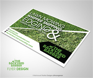 Design de Flyer par Mahmoud Shahin pour the backyard barber | Design : #3926057