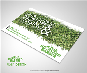 Design de Flyer par Mahmoud Shahin pour the backyard barber | Design : #3926066