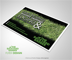 Design de Flyer par Mahmoud Shahin pour the backyard barber | Design : #3926071