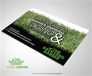 Design de Flyer par Mahmoud Shahin pour the backyard barber | Design : #3926078