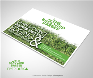 Design de Flyer par Mahmoud Shahin pour the backyard barber | Design : #3926108