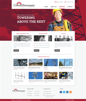 Web Design by Emmanuel for CommStructures | Design: #3961413