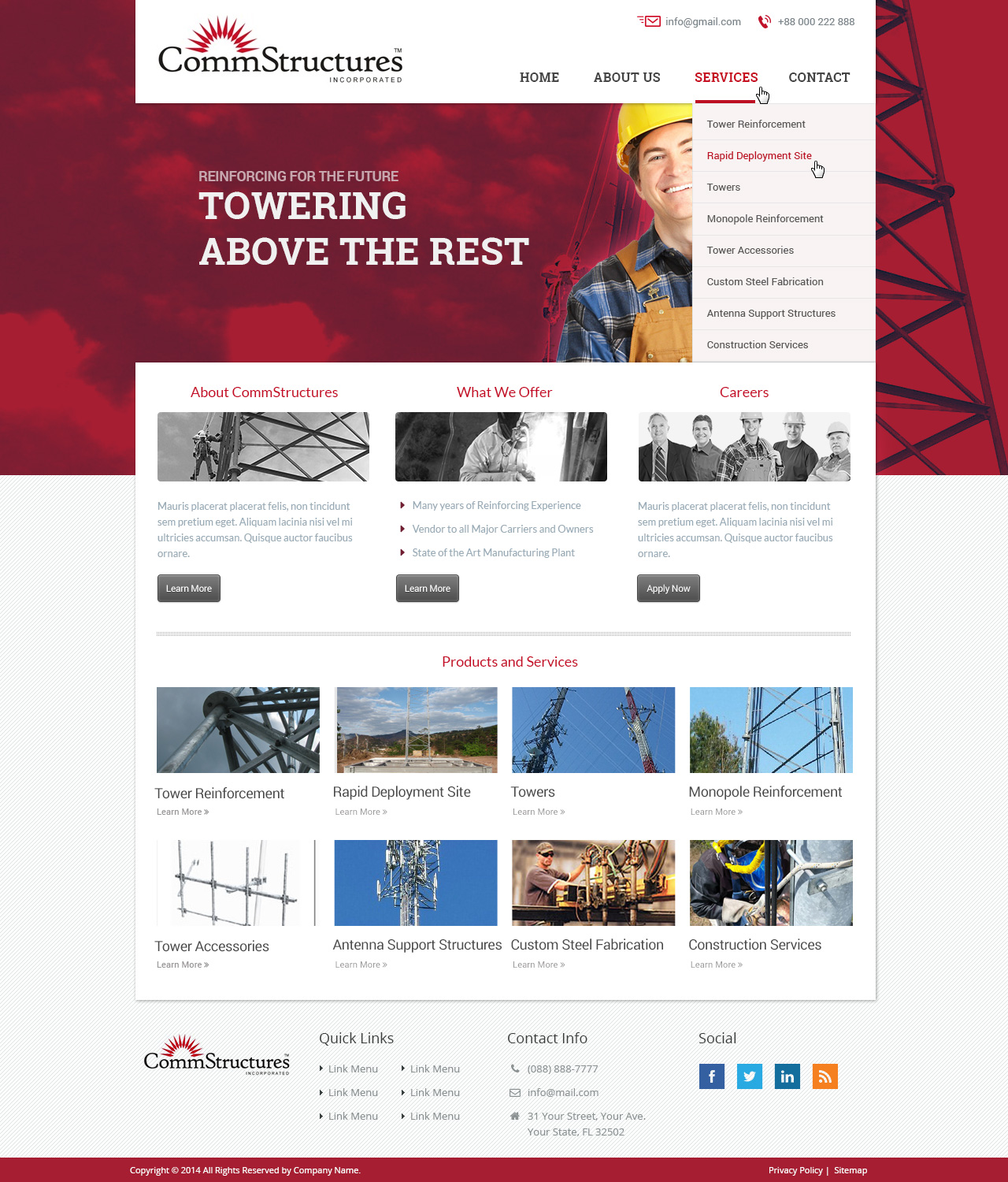 Diseño Web por Emmanuel para CommStructures | Diseño #3961420