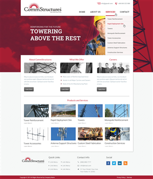 Web Design by Emmanuel for CommStructures | Design: #3961420