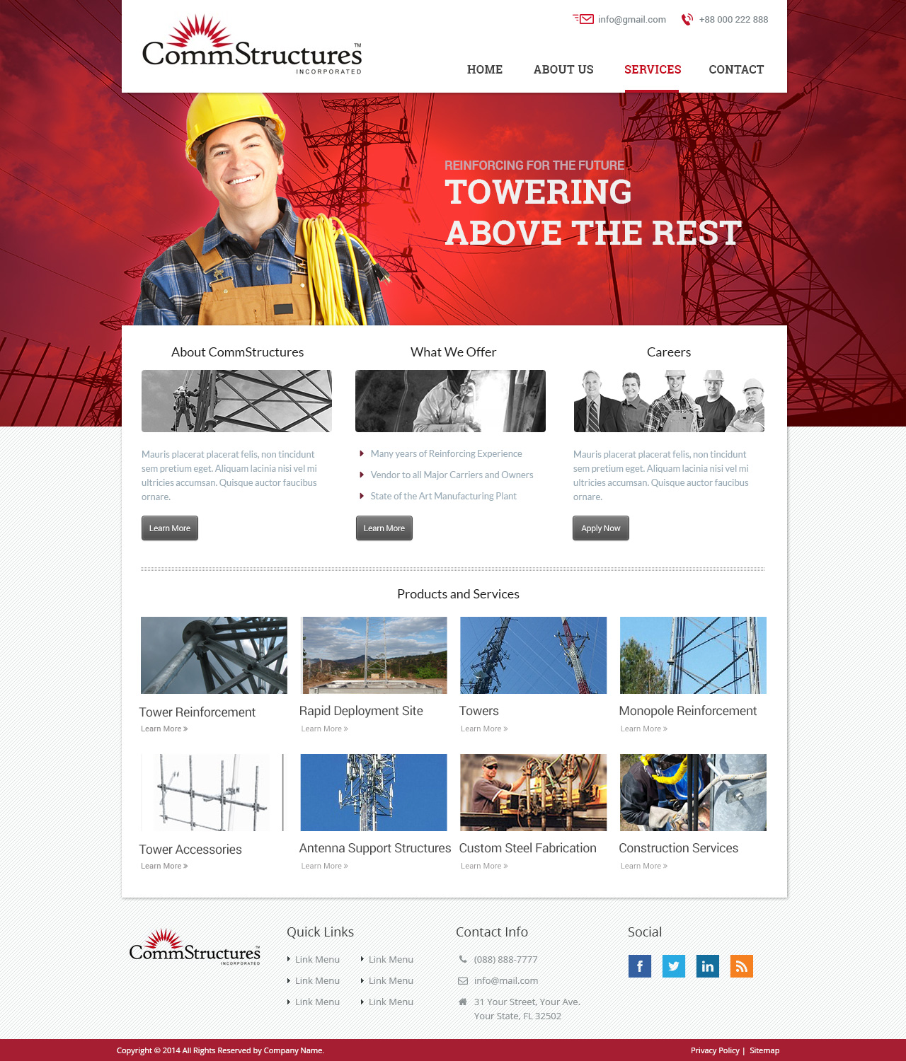 Web Design by Emmanuel for CommStructures | Design #3961425