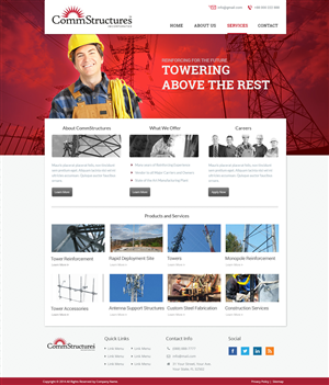 Web Design by Emmanuel for CommStructures | Design: #3961425