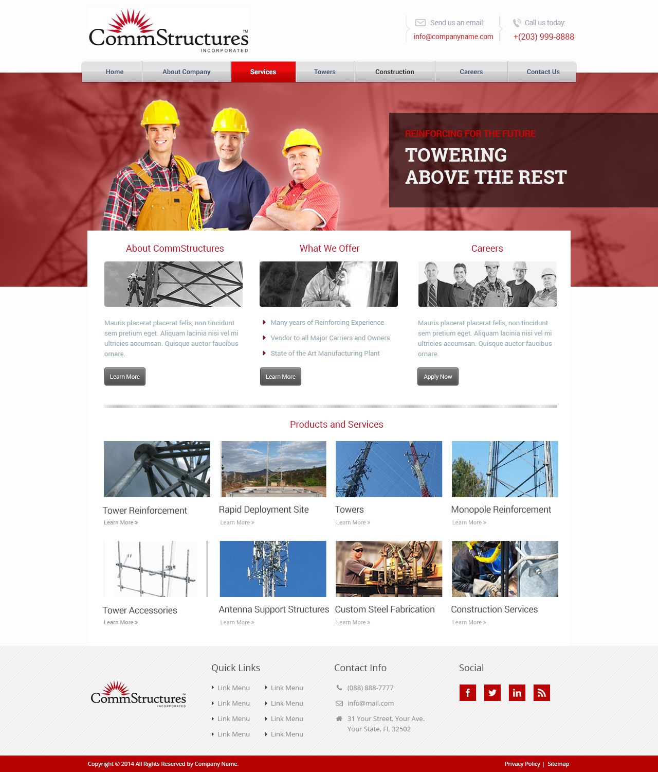 Web Design by Emmanuel for CommStructures | Design #3961427