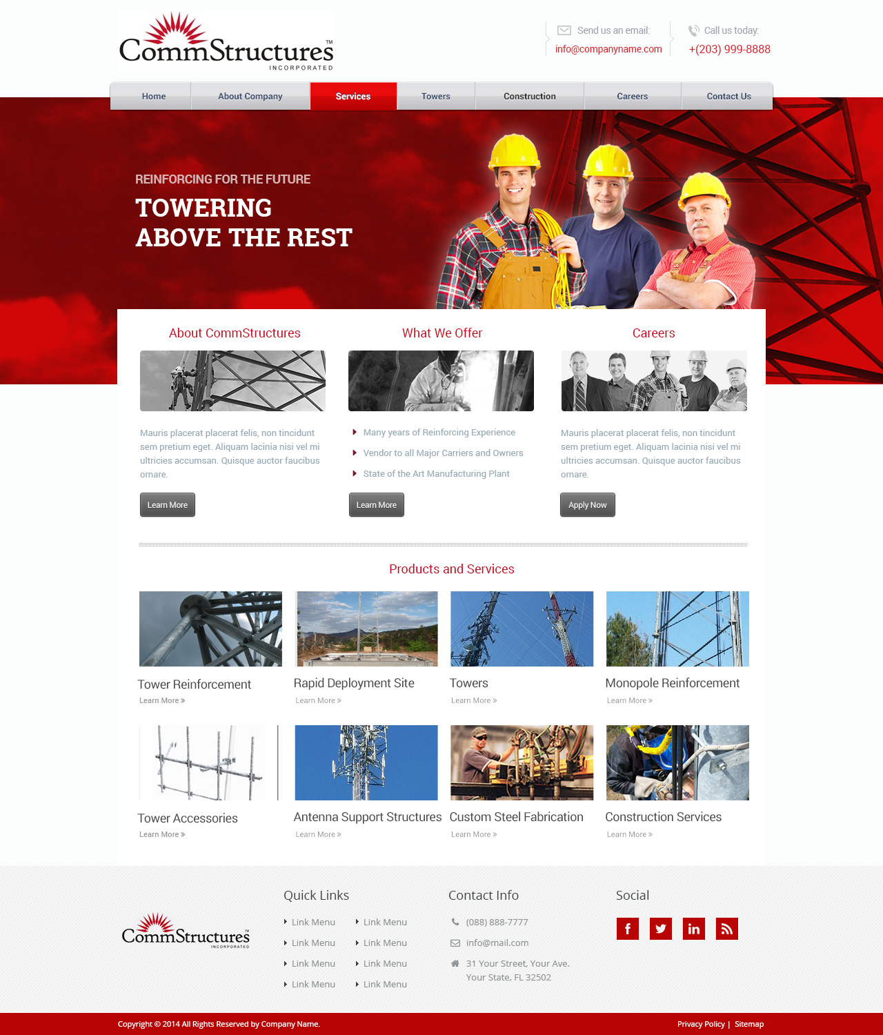 Web Design by Emmanuel for CommStructures | Design #3961431