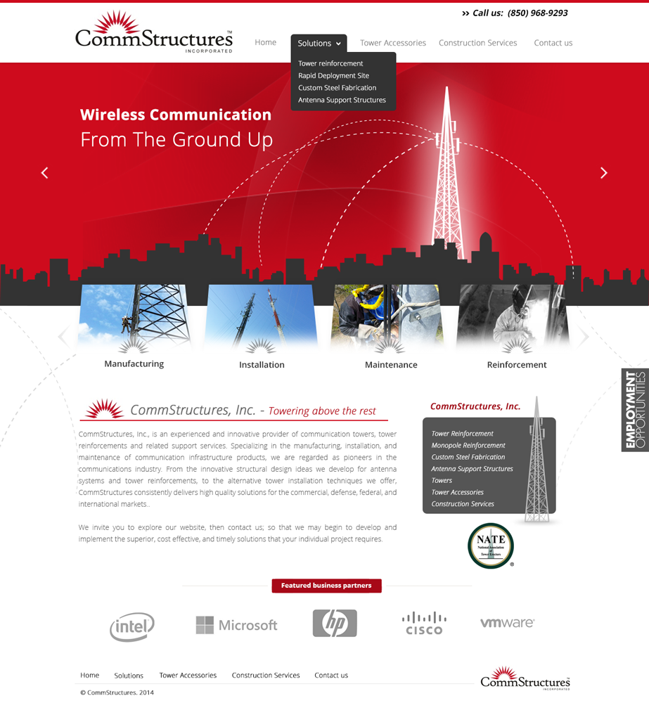 Web Design by Ideal Design for CommStructures | Design #3978286