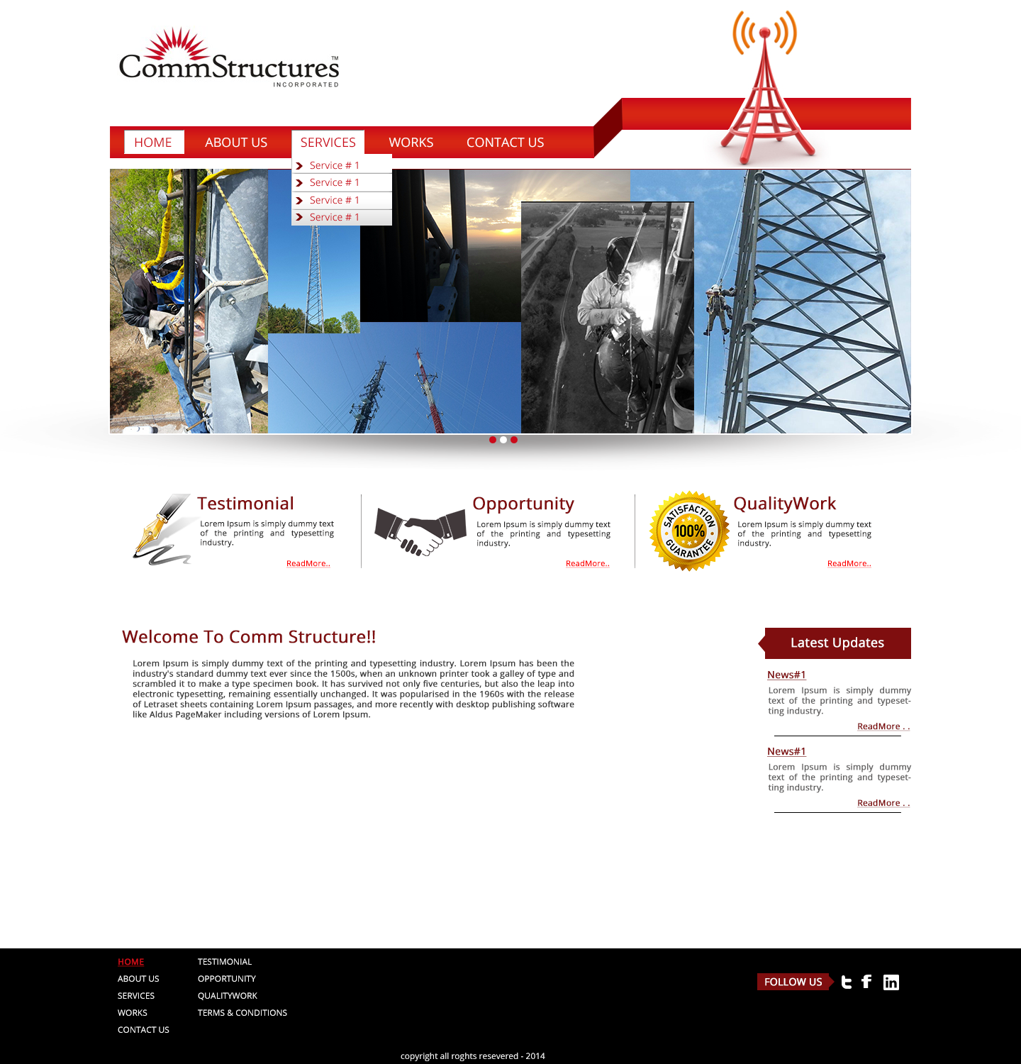 Web Design par AR-Sheikh pour CommStructures | Design #3968581