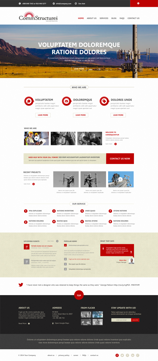 Web-Design von Silverfox Studio für CommStructures | Design #3986764