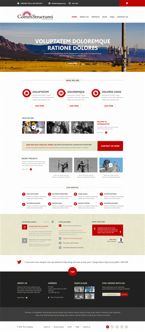Web Design by Silverfox Studio for CommStructures | Design: #3986764
