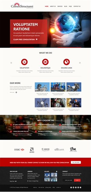 Web Design by Silverfox Studio for CommStructures | Design: #3987508