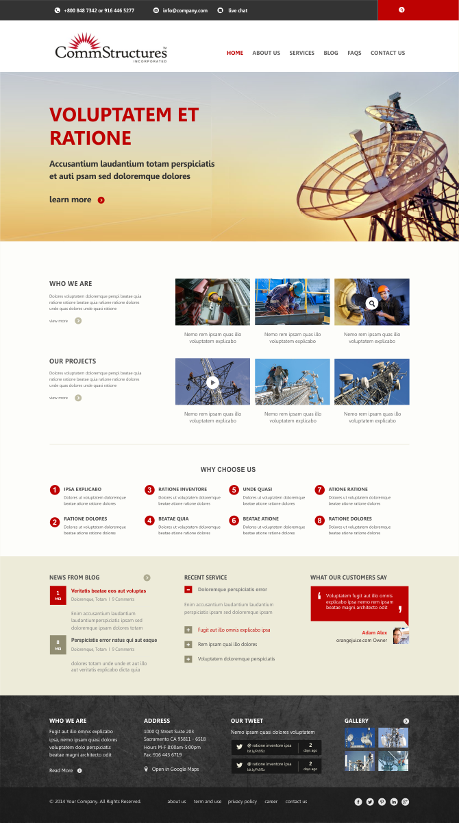 Web-Design von Silverfox Studio für CommStructures | Design #3988184