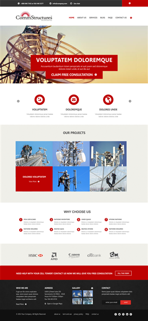 Web Design by Silverfox Studio for CommStructures | Design: #3988464