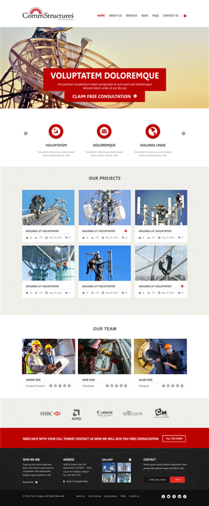 Web Design by Silverfox Studio for CommStructures | Design: #3988503