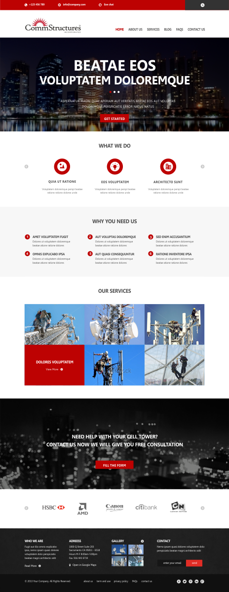 Web-Design von Silverfox Studio für CommStructures | Design #3990157