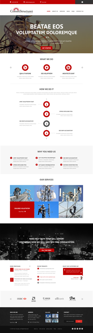 Web Design by Silverfox Studio for CommStructures | Design: #3990321