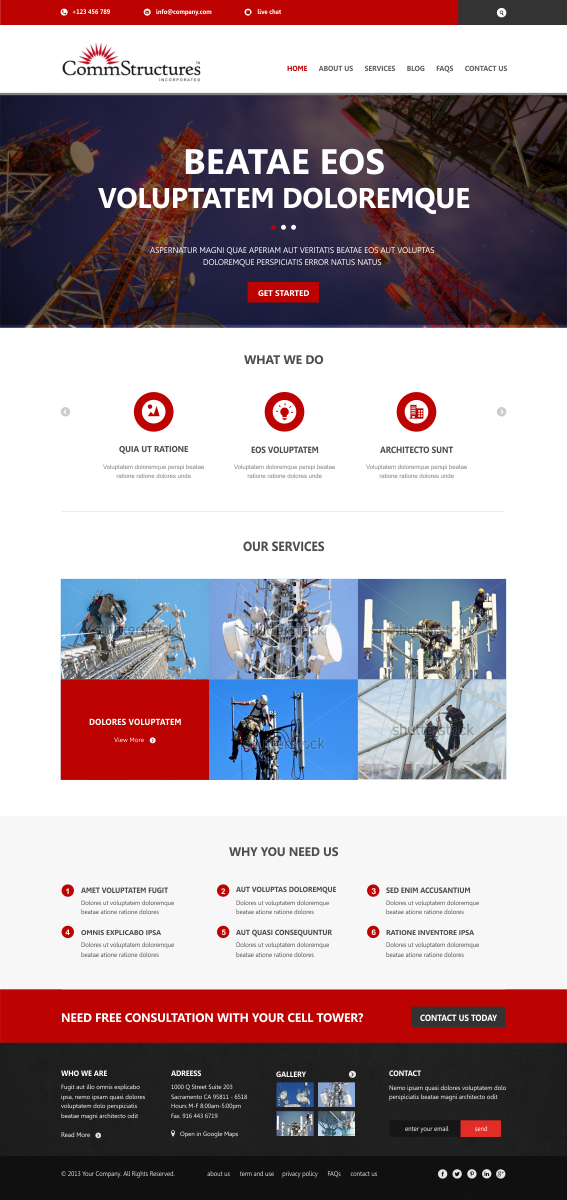 Web-Design von Silverfox Studio für CommStructures | Design #3990324