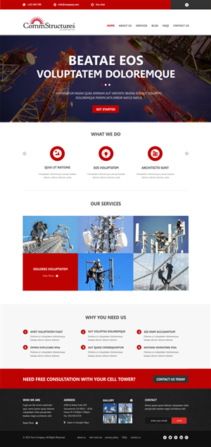 Web Design by Silverfox Studio for CommStructures | Design: #3990324