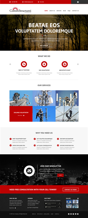 Web Design by Silverfox Studio for CommStructures | Design: #3990325
