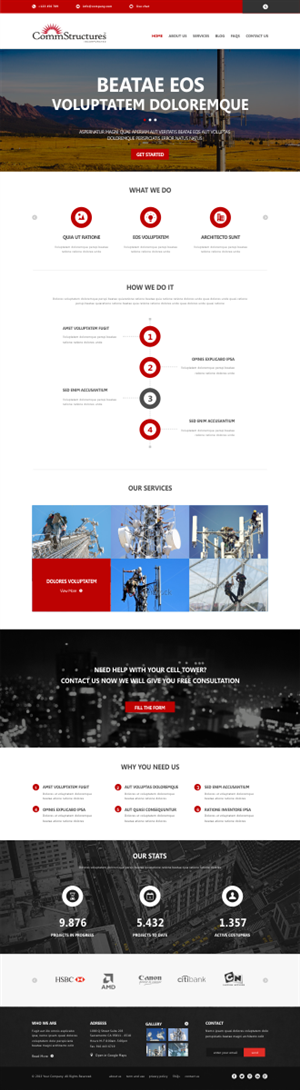 Web Design by Silverfox Studio for CommStructures | Design: #3990328