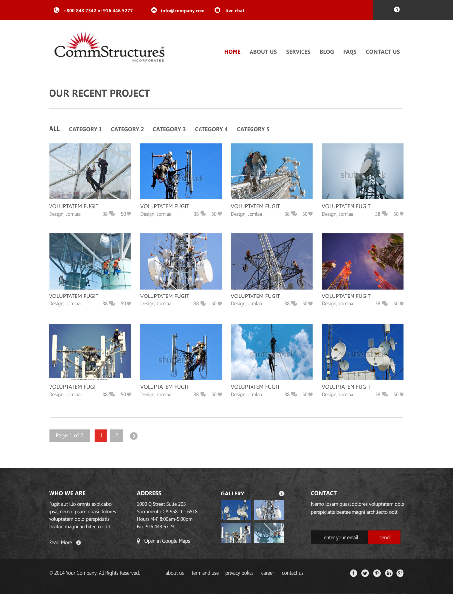 Web-Design von Silverfox Studio für CommStructures | Design #3990615