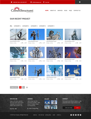 Web Design by Silverfox Studio for CommStructures | Design: #3990615