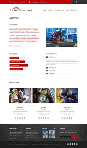 Web Design by Silverfox Studio for CommStructures | Design: #3990616