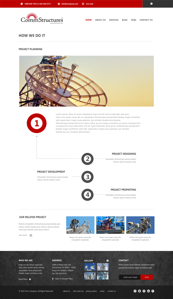 Diseño Web por Silverfox Studio para CommStructures | Diseño #3990618