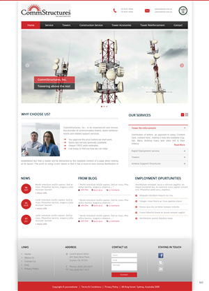 Web Design by pb for CommStructures | Design: #3931250
